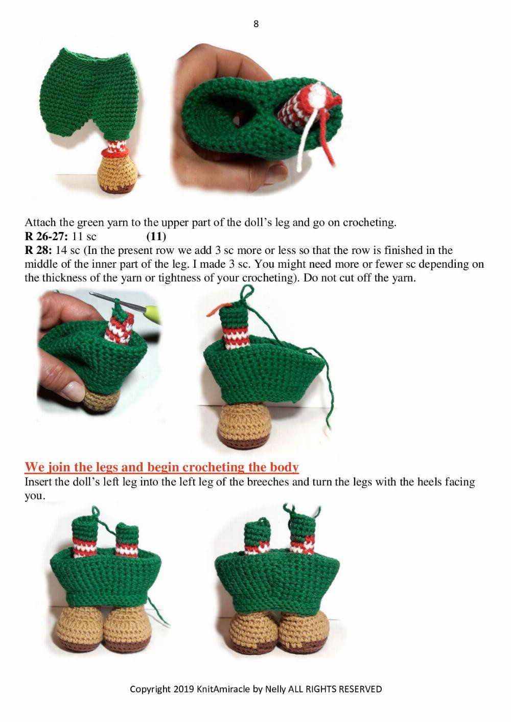 the Christmas Elf crochet pattern