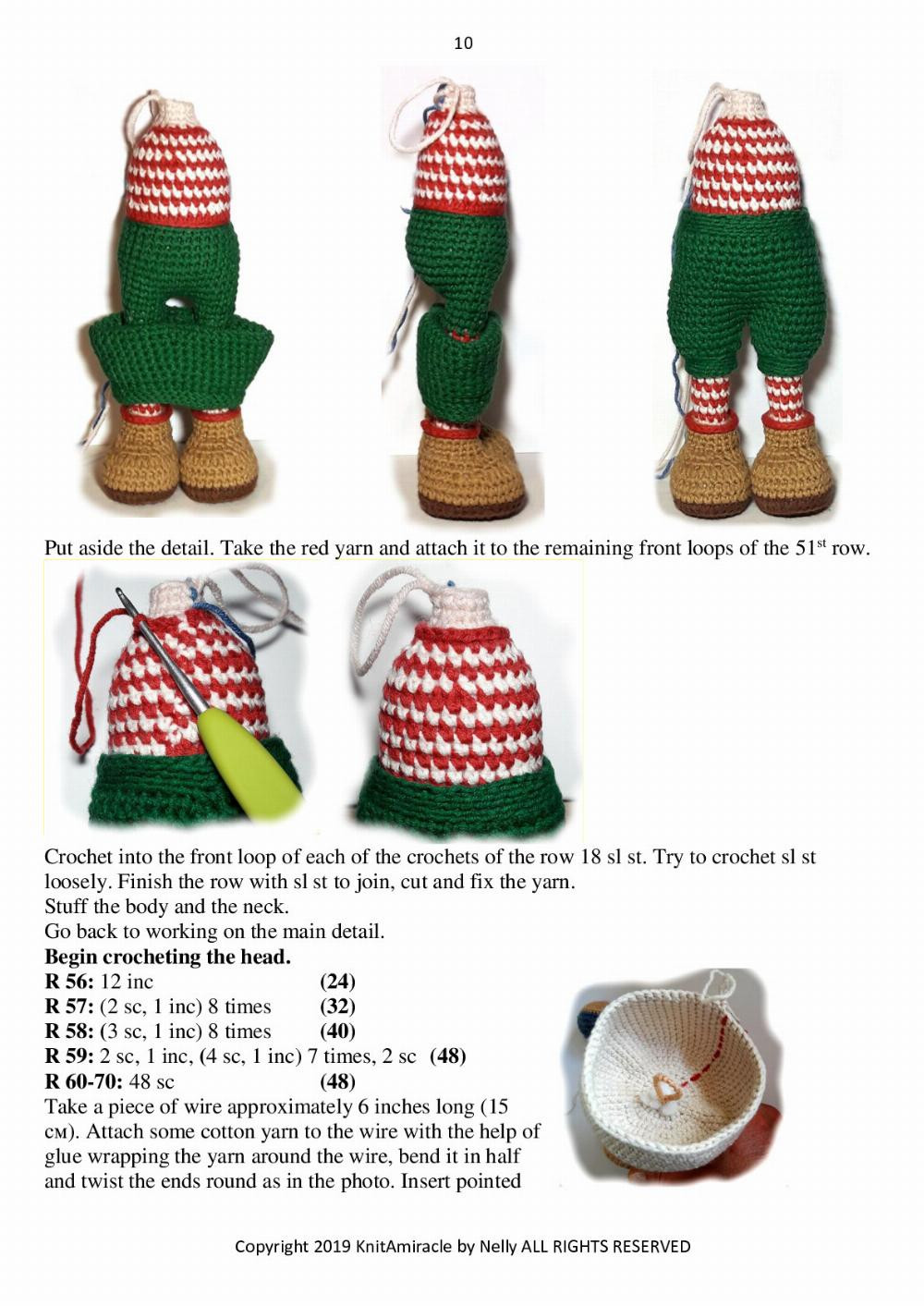 the Christmas Elf crochet pattern