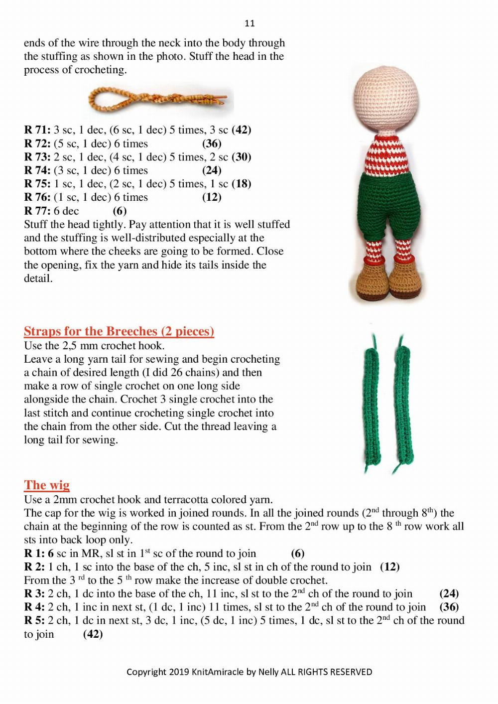 the Christmas Elf crochet pattern