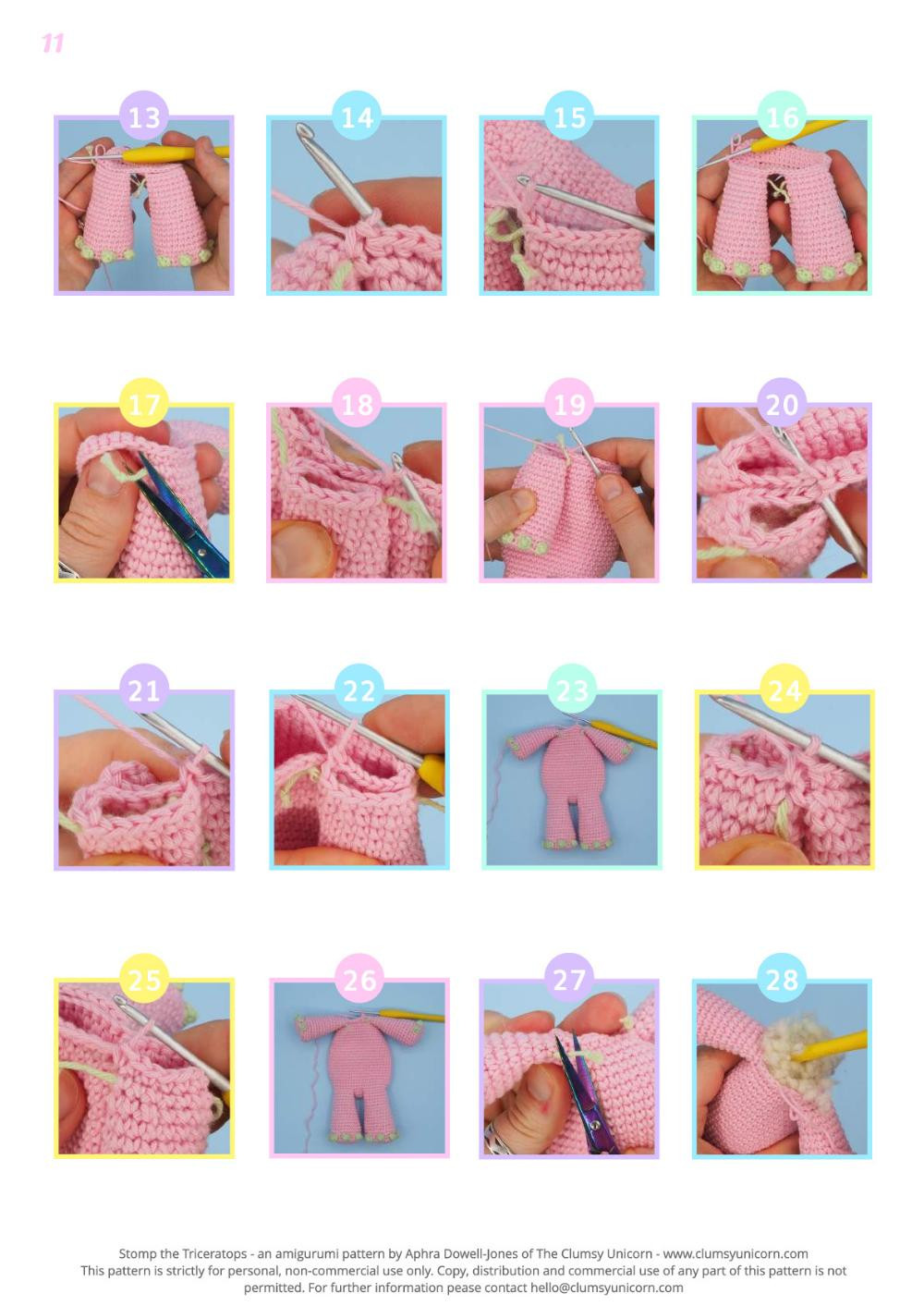 The Clumsy Unicorn crochet pattern