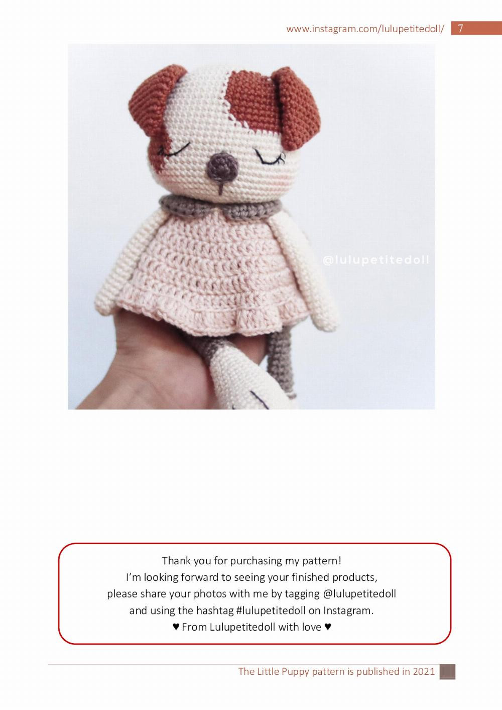 The Little Puppy crochet pattern