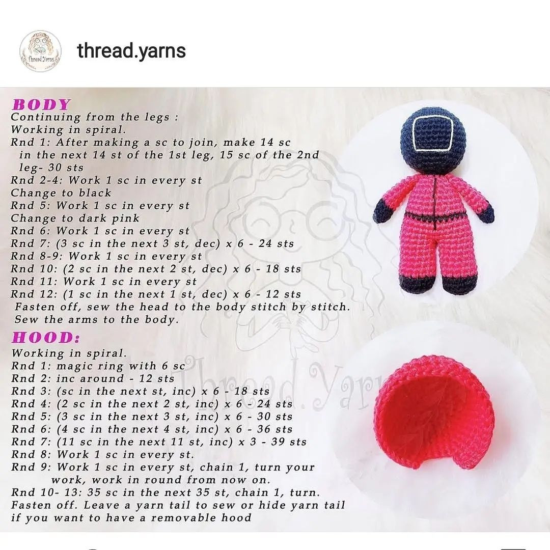 the pink soldiers free pattern