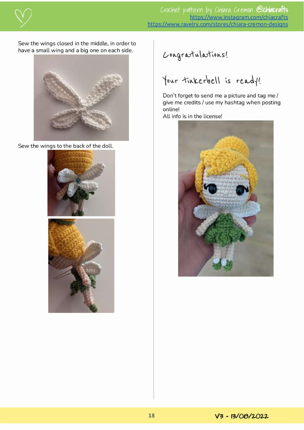 Tinkerbell Crochet Pattern