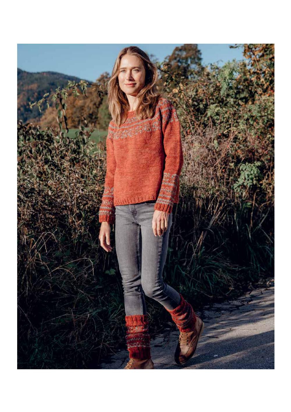 TOP-DOWN COLORWORK KNIT Sweaters and Accessories