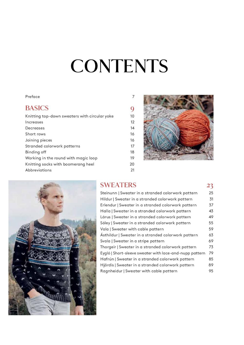 TOP-DOWN COLORWORK KNIT Sweaters and Accessories