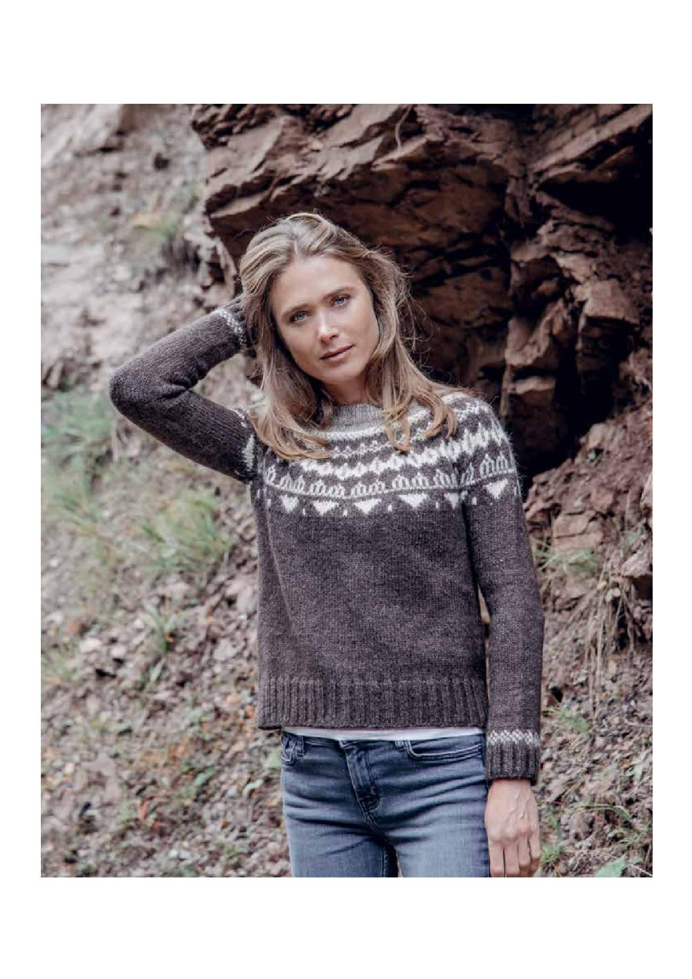 TOP-DOWN COLORWORK KNIT Sweaters and Accessories