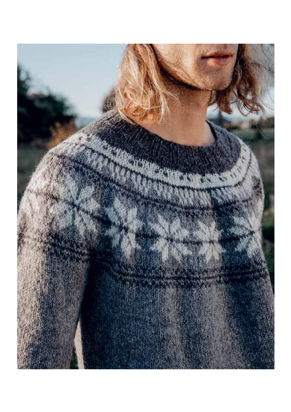 TOP-DOWN COLORWORK KNIT Sweaters and Accessories