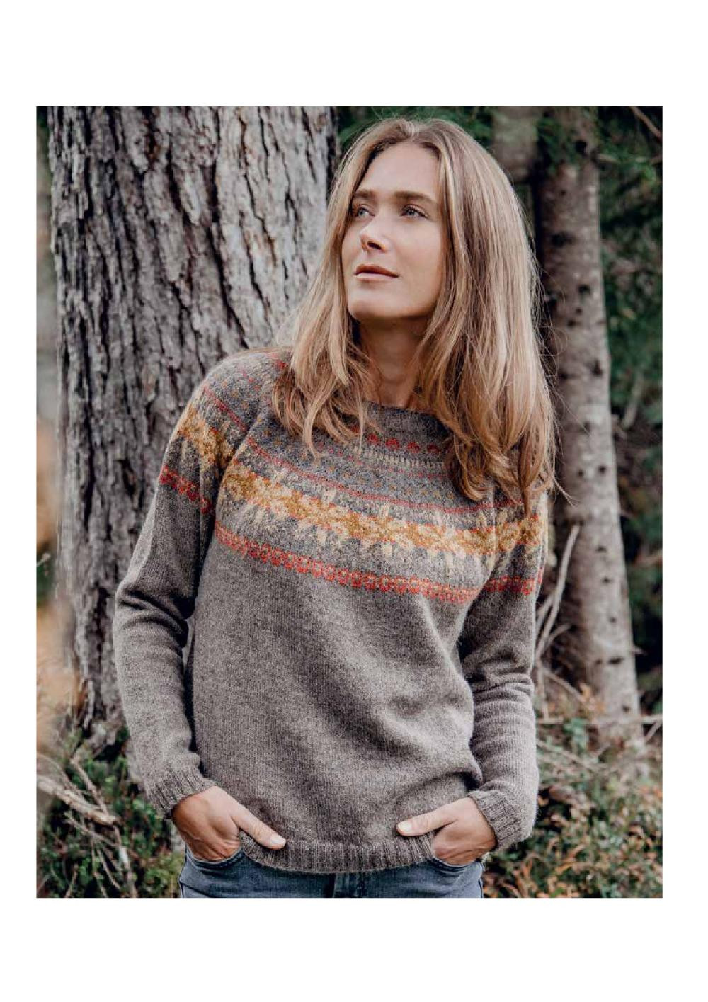 TOP-DOWN COLORWORK KNIT Sweaters and Accessories