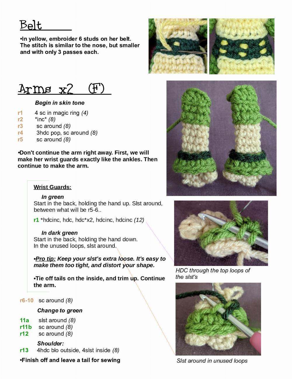 Toph Amigurumi pattern