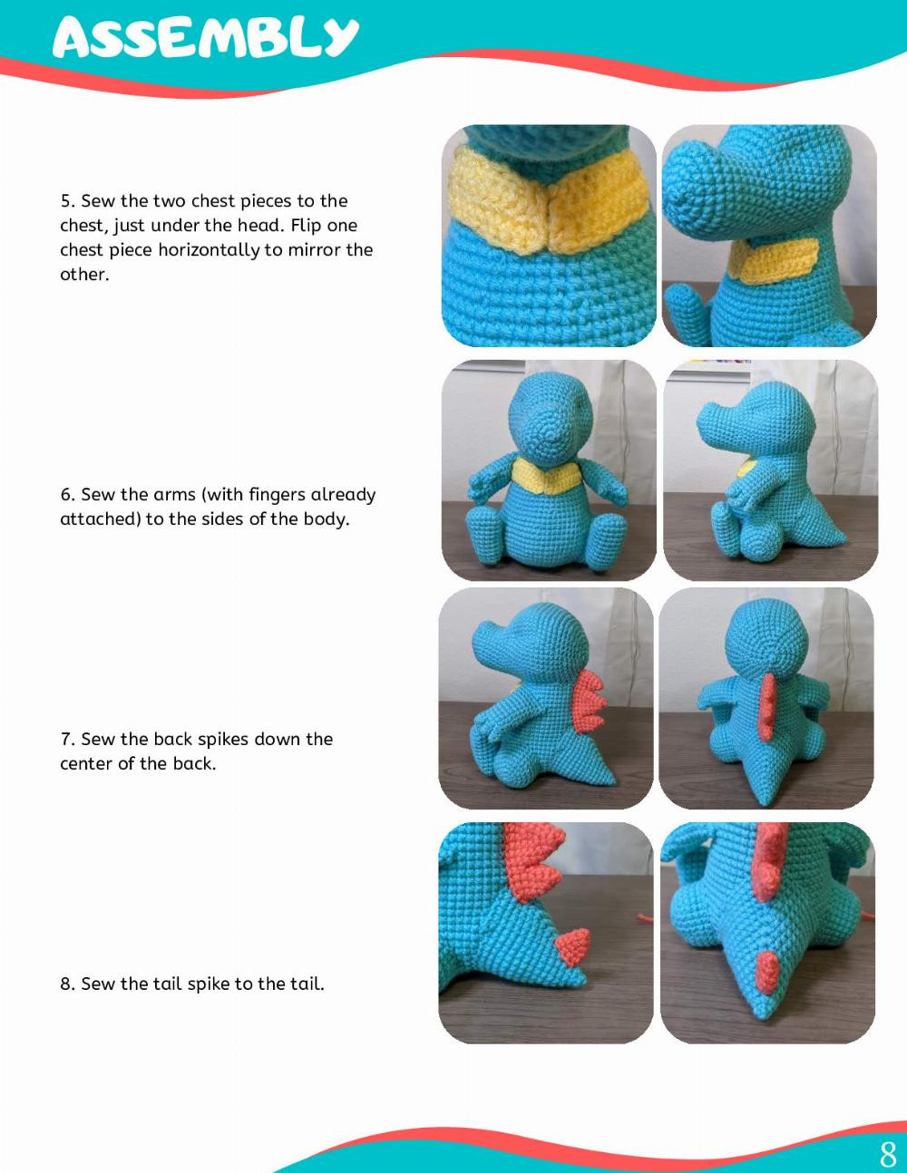 TOTODILE AMIGURUMI PATTERN