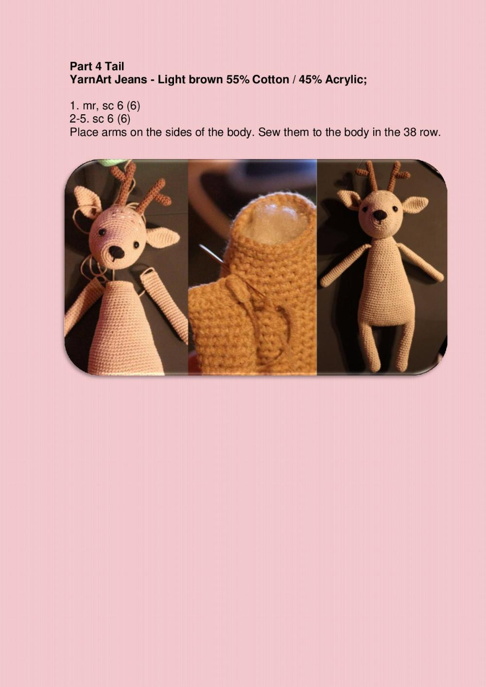 Toys of Dreams Pattern Crochet Deer