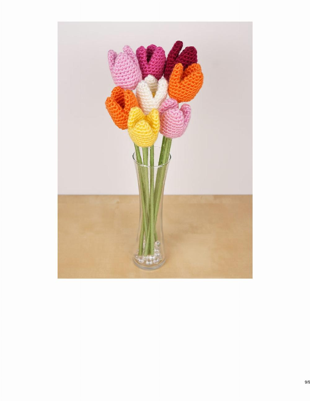 tulip flower crochet pattern