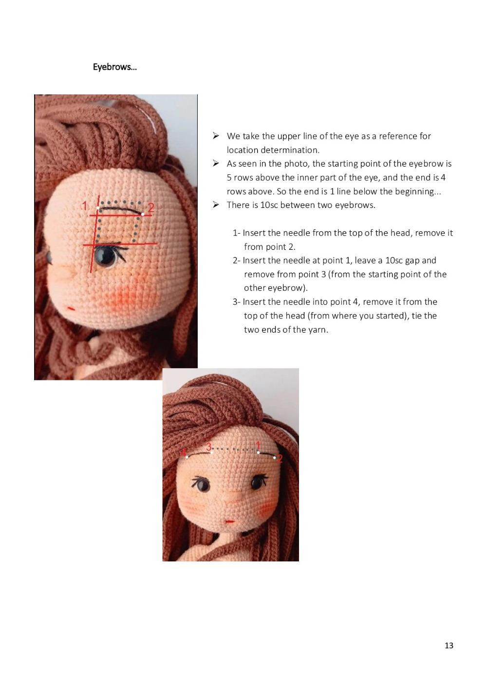 UMUT DOLL PATTERN CROCHET AMİGURUMİ PATTERN PDF – ENGLİSH