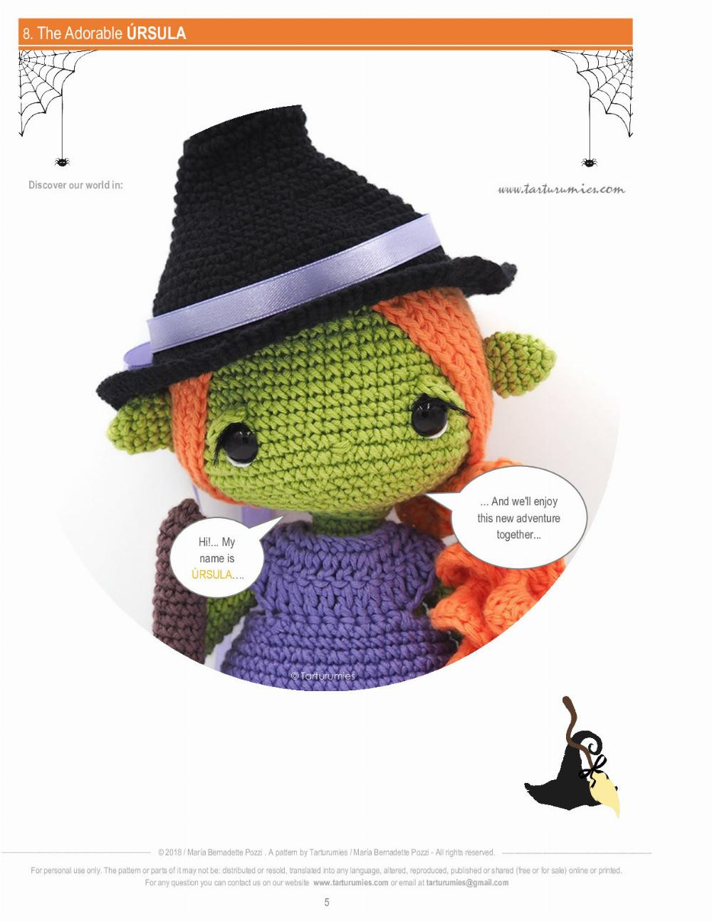 Úrsula HALLOWEEN SPECIAL crochet pattern