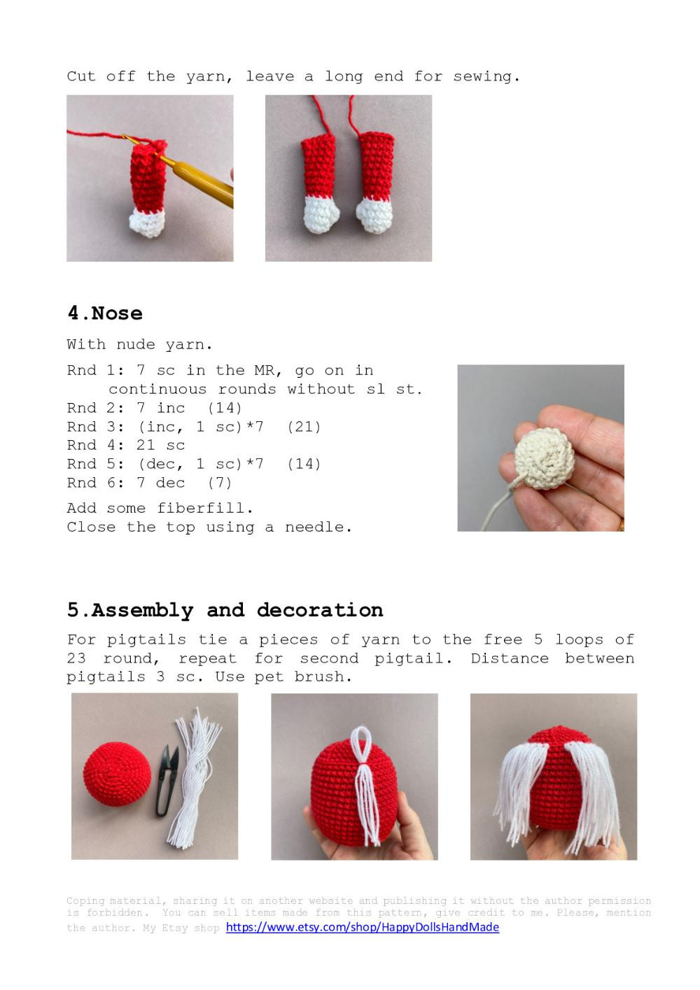 Valentine Heart Gnome crochet pattern