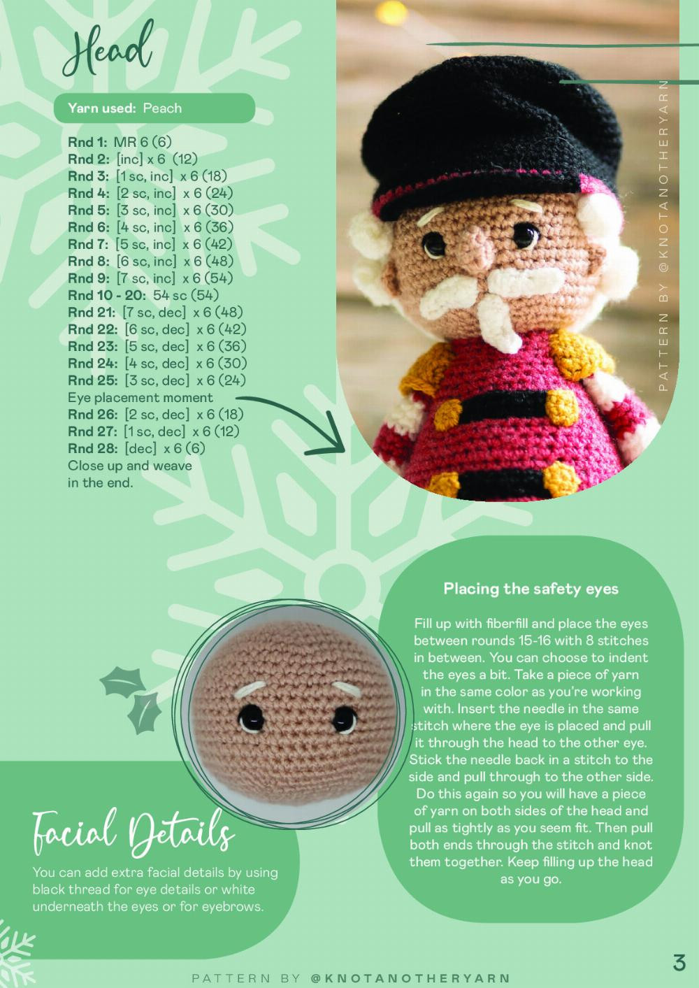 Victor (the) Nutcracker crochet pattern