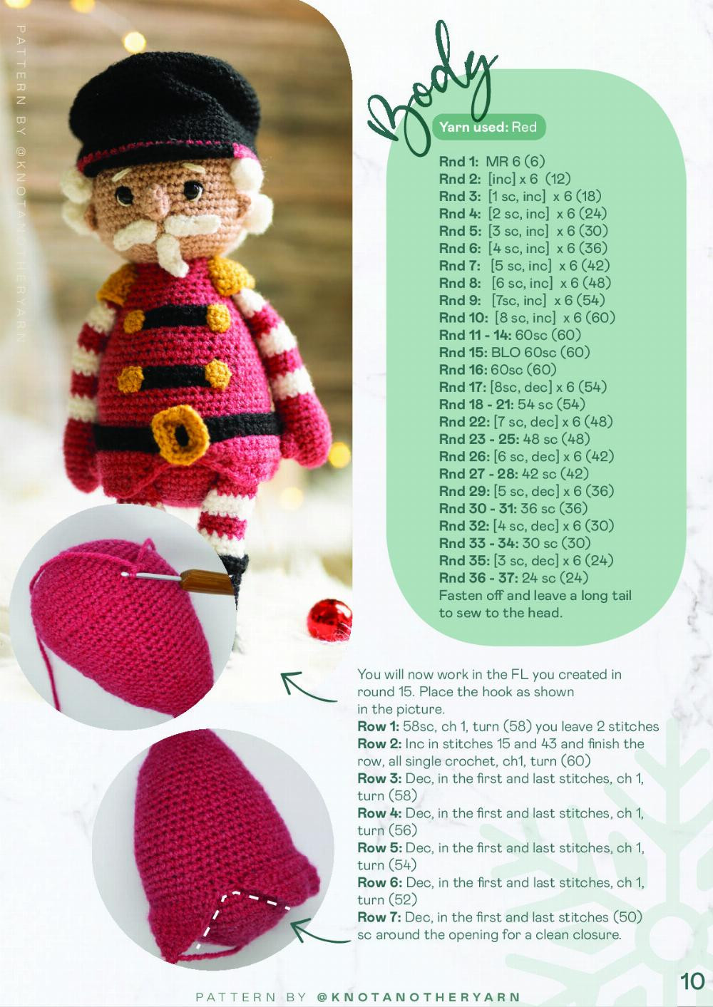 Victor (the) Nutcracker crochet pattern