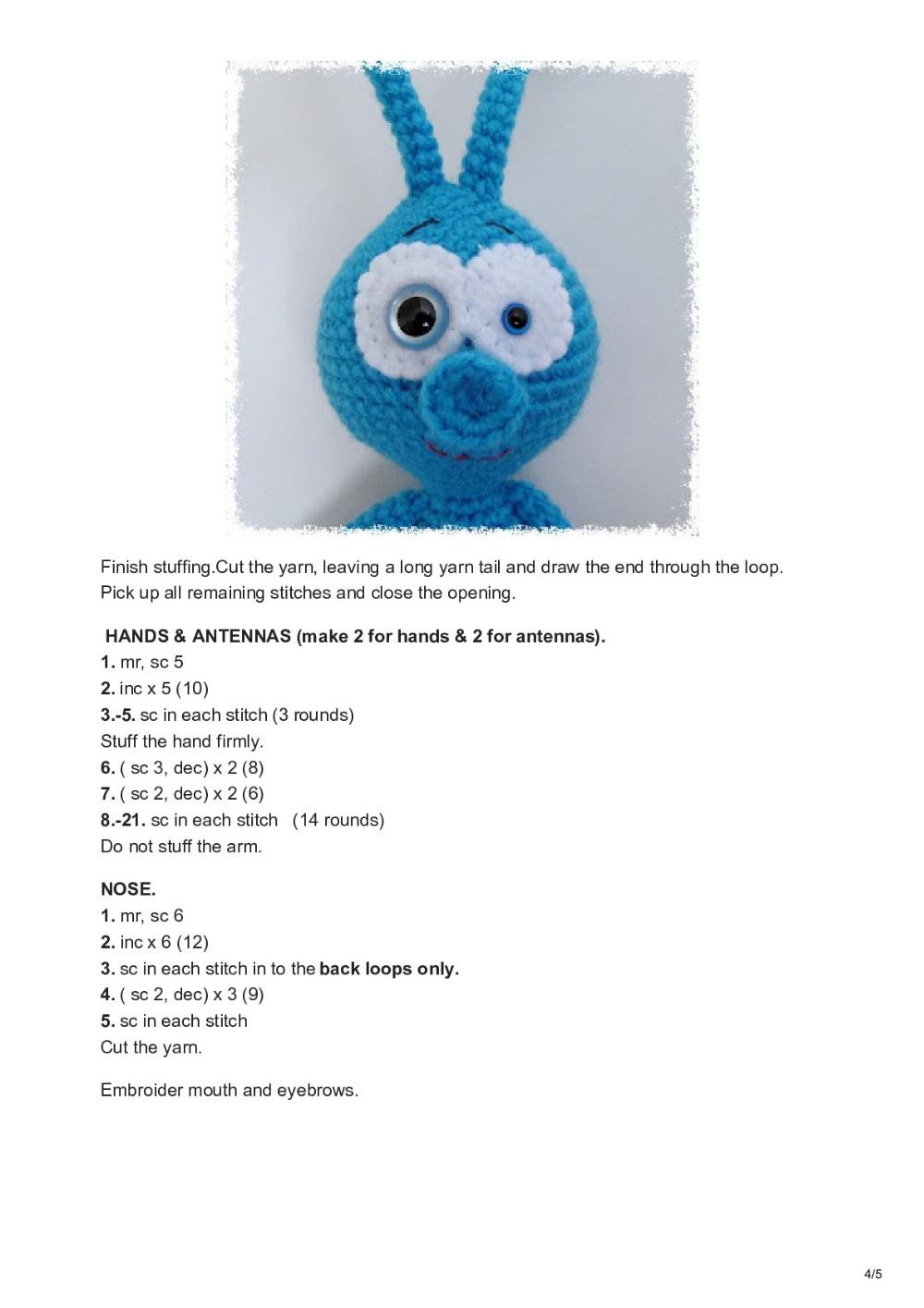 Visitors from space. Free amigurumi crochet pattern