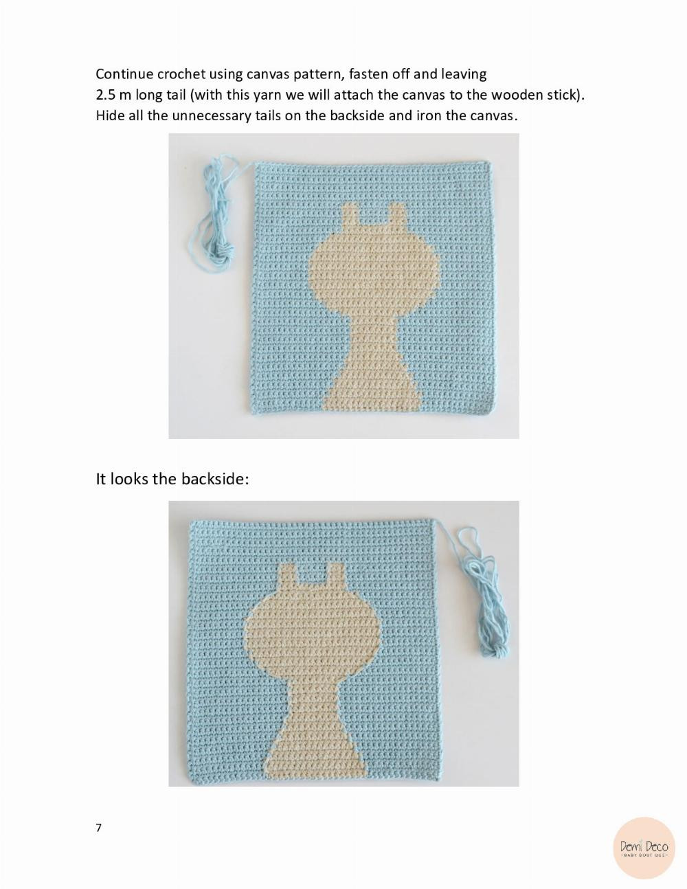 Wall hanging decor “Giraffe” pattern