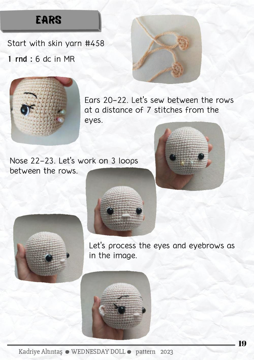 wednesday english crochet pattern