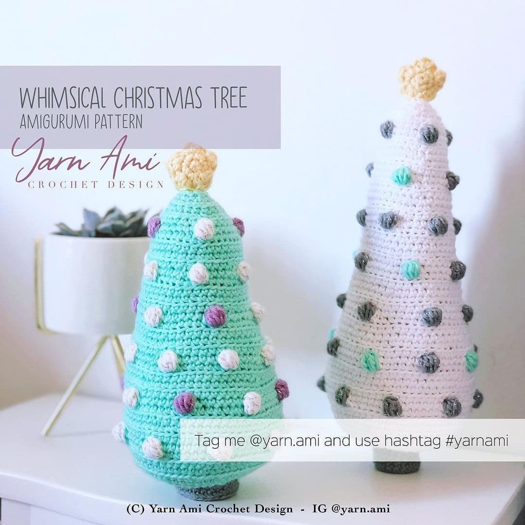 whimsical christmas tree free amigurumi pattern