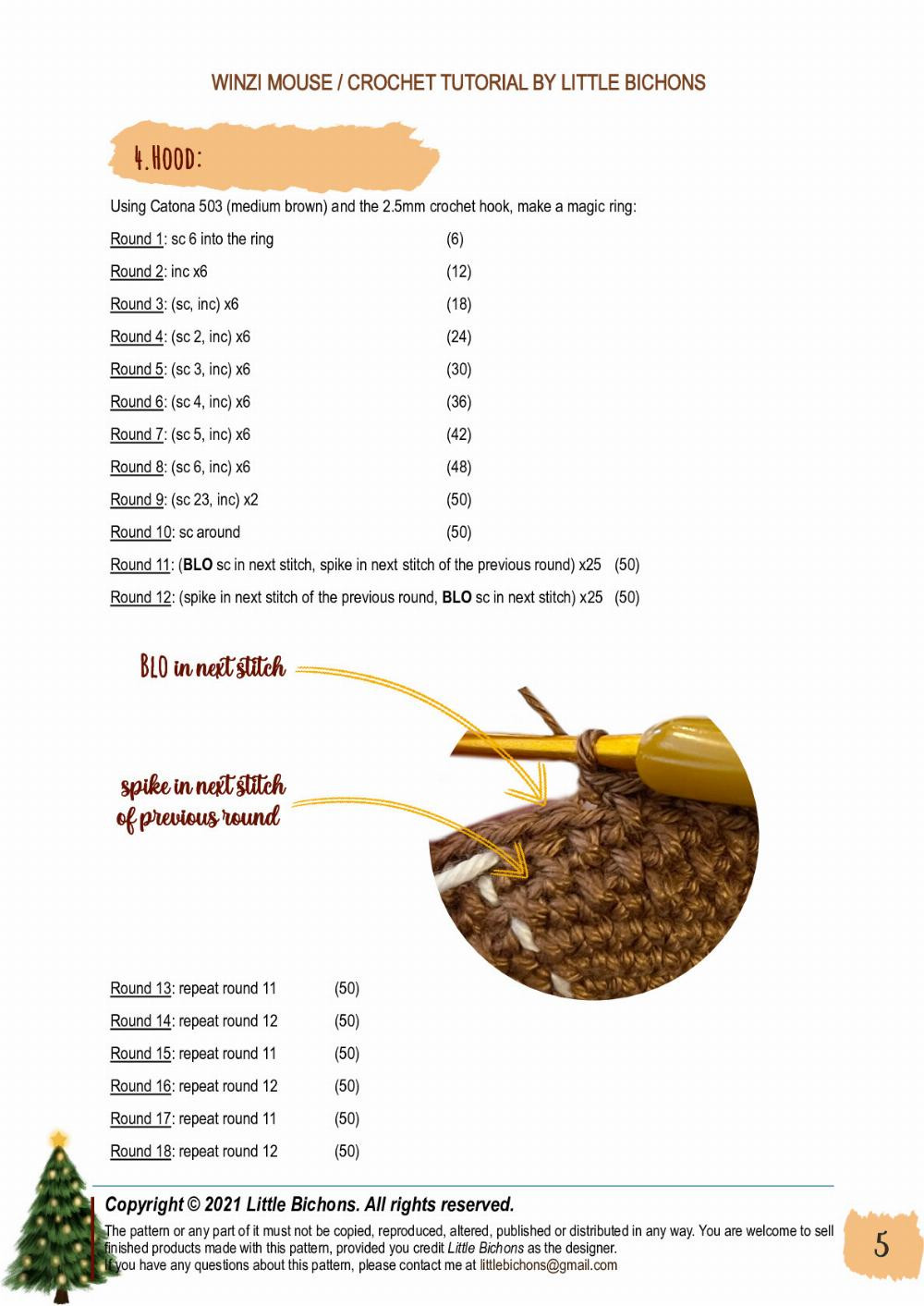 winzi mouse Crochet tutorial pattern