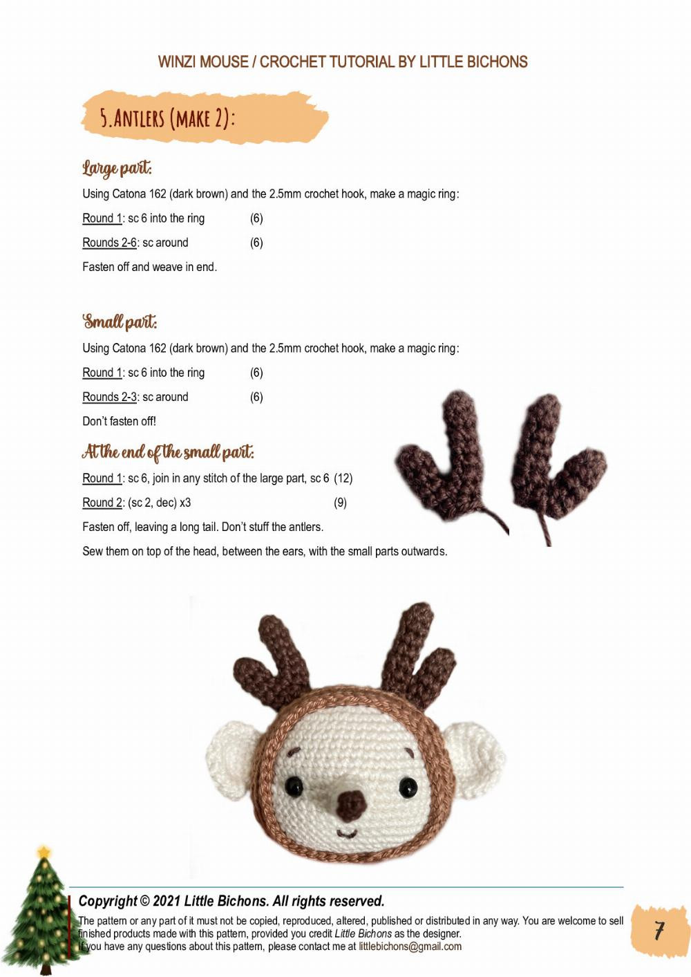 winzi mouse Crochet tutorial pattern