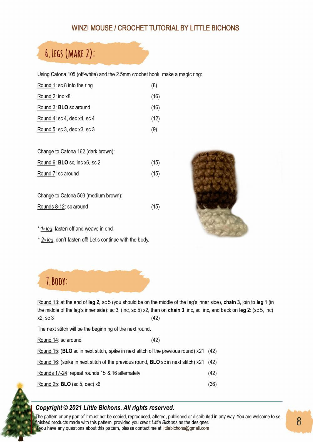 winzi mouse Crochet tutorial pattern