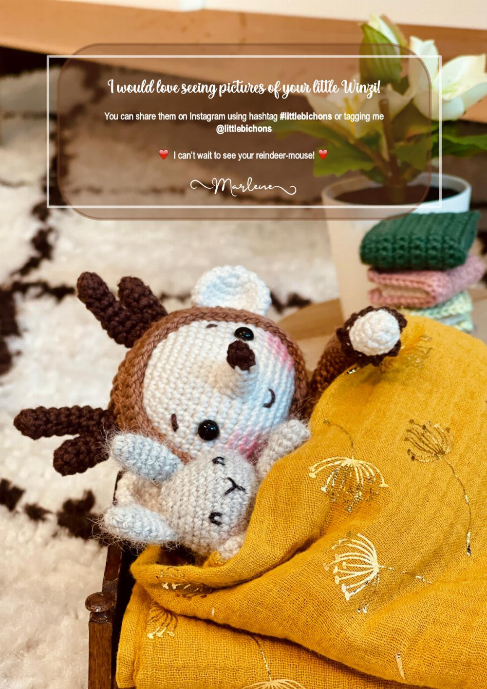 winzi mouse Crochet tutorial pattern