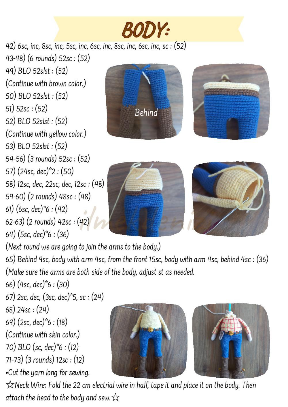 WOODY CROCHET PATTERN