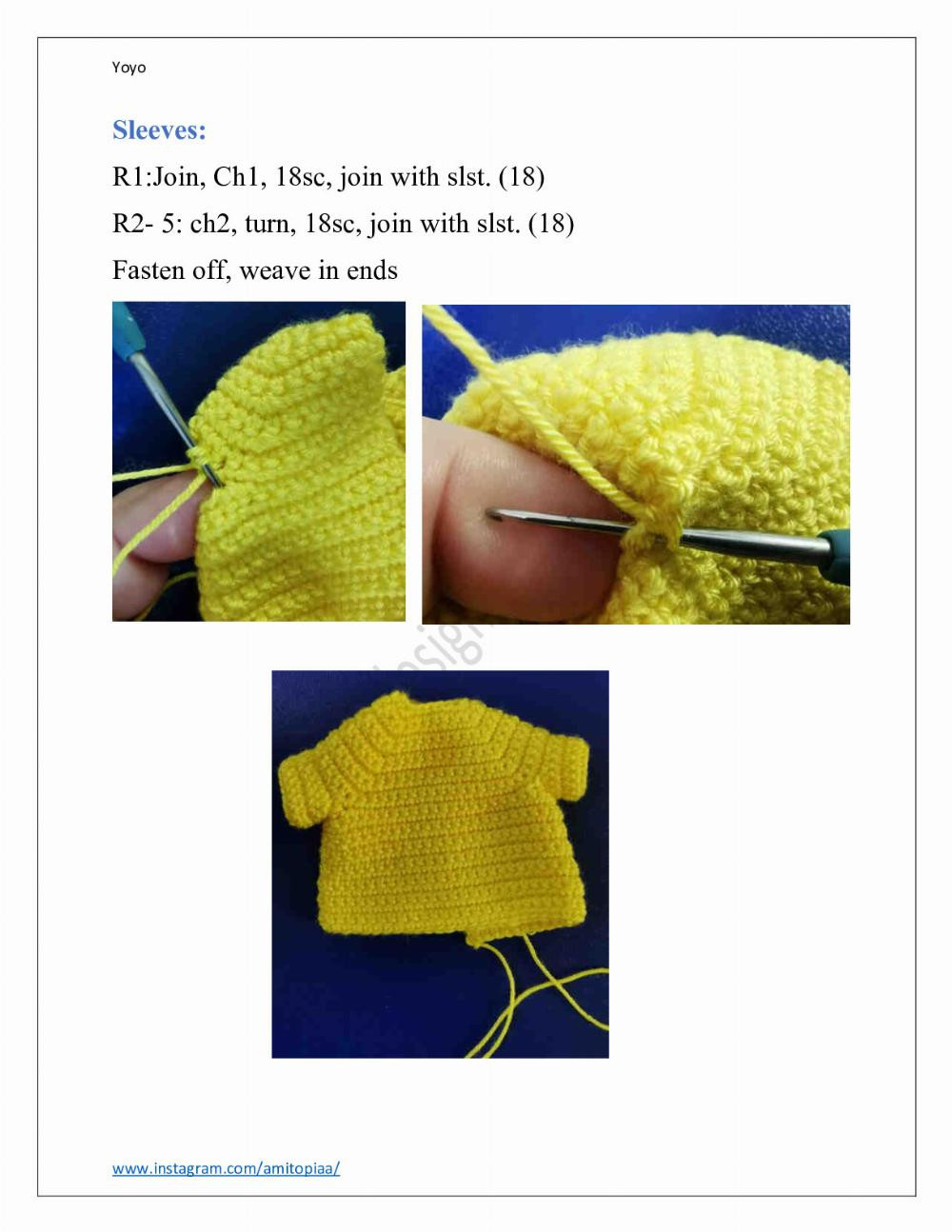 Yoyo YOYO crochet pattern