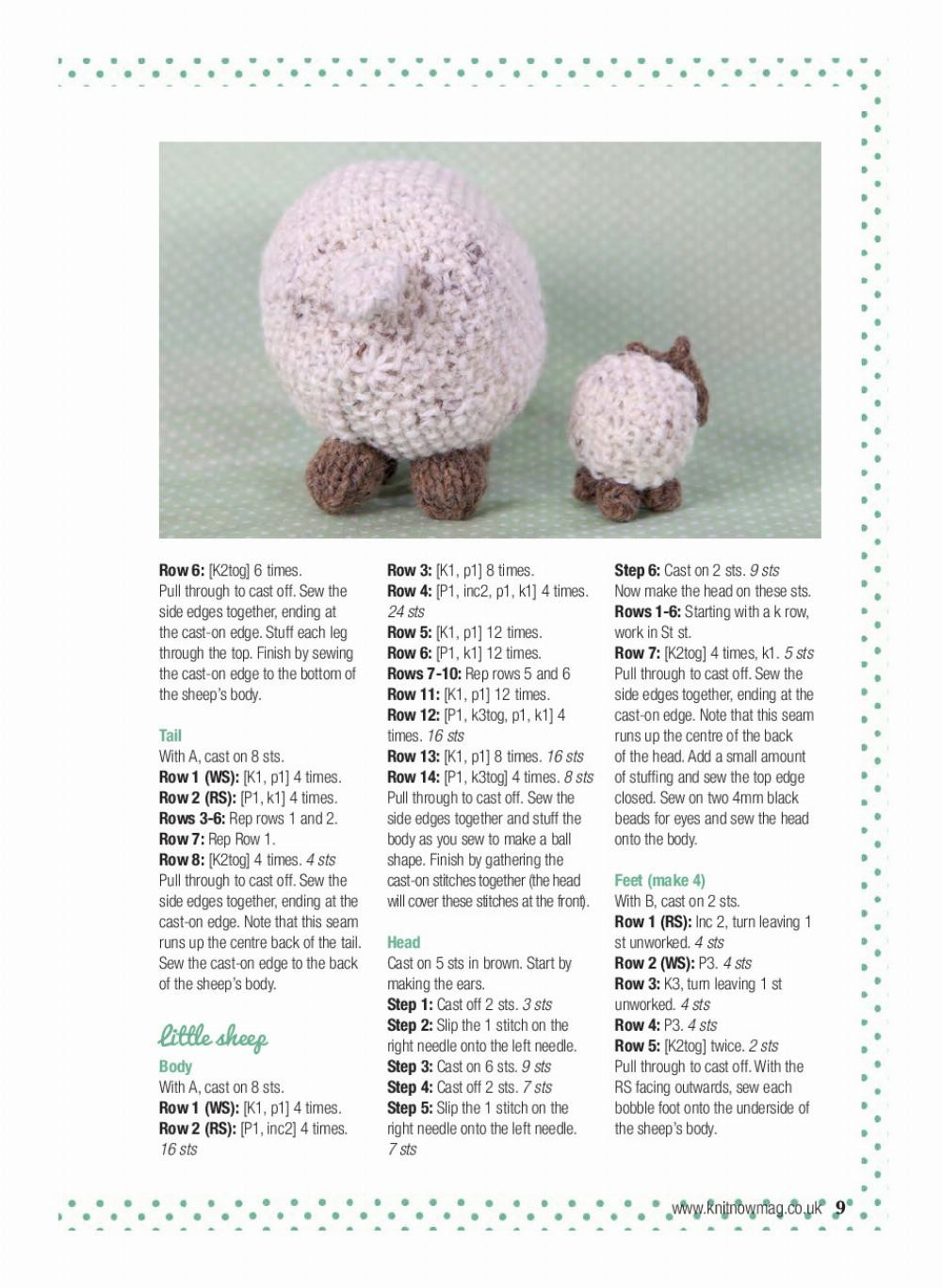 6 Cute Knitted Toys crochet pattern