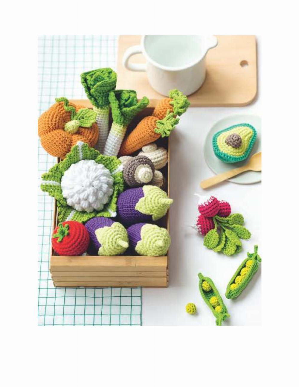 adorable fruits & begetables to crochet pattern