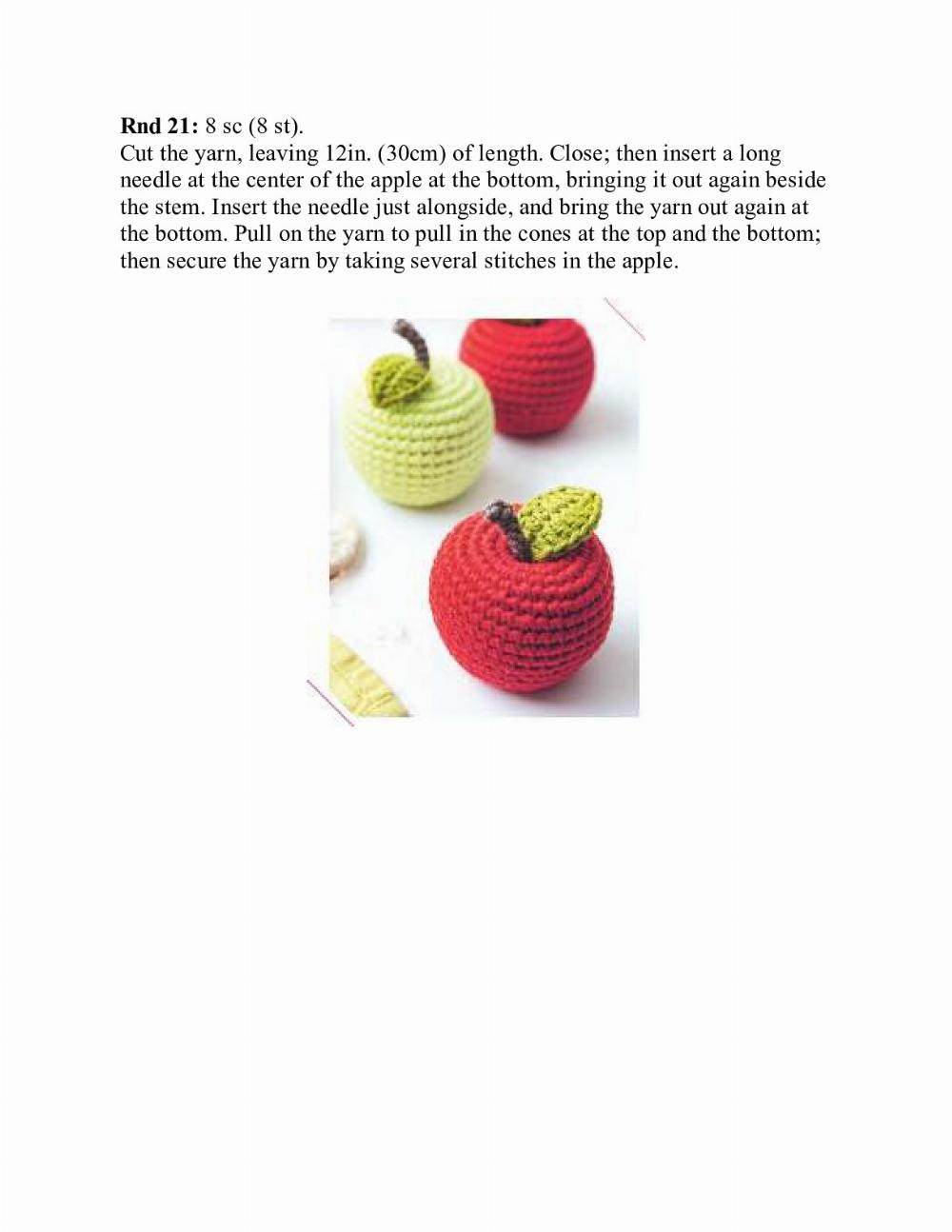 adorable fruits & begetables to crochet pattern