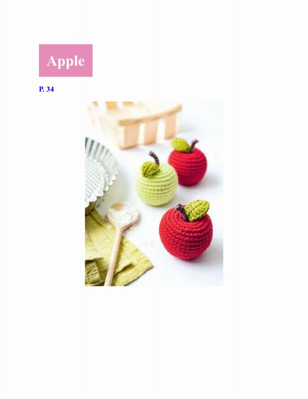 adorable fruits & begetables to crochet pattern