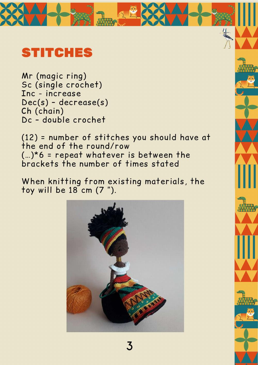 AFRICAN DOLL PATTERN