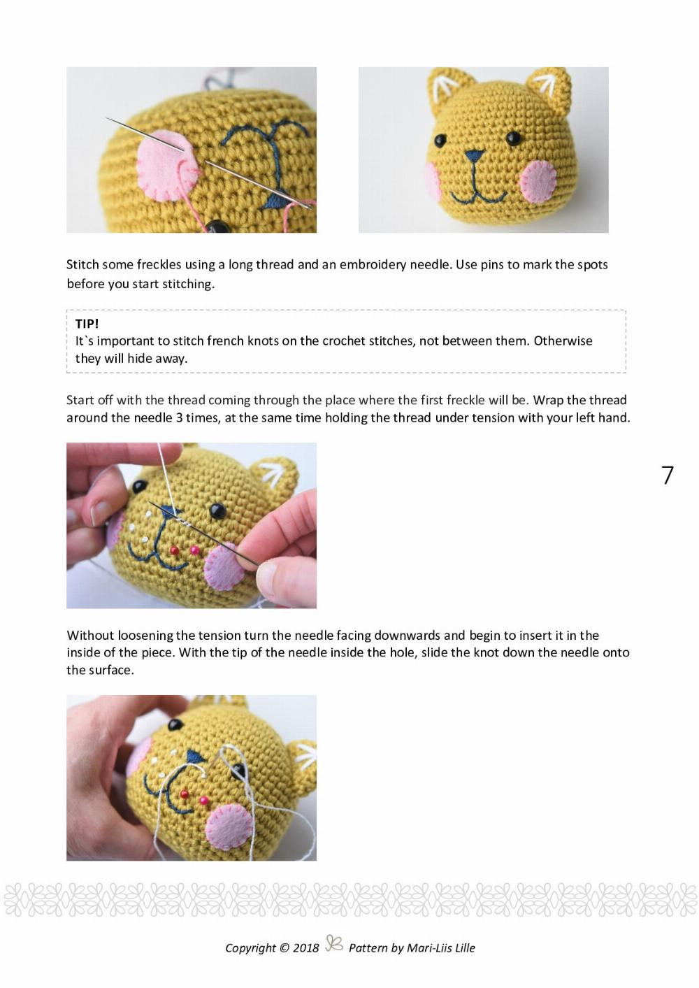 amigurumi pattern meow cat