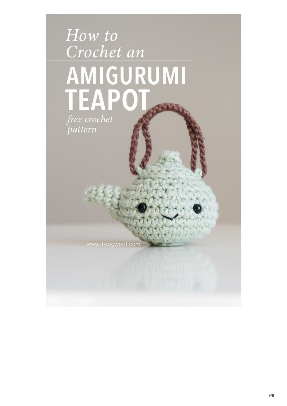 Amigurumi Teapot Crochet Pattern