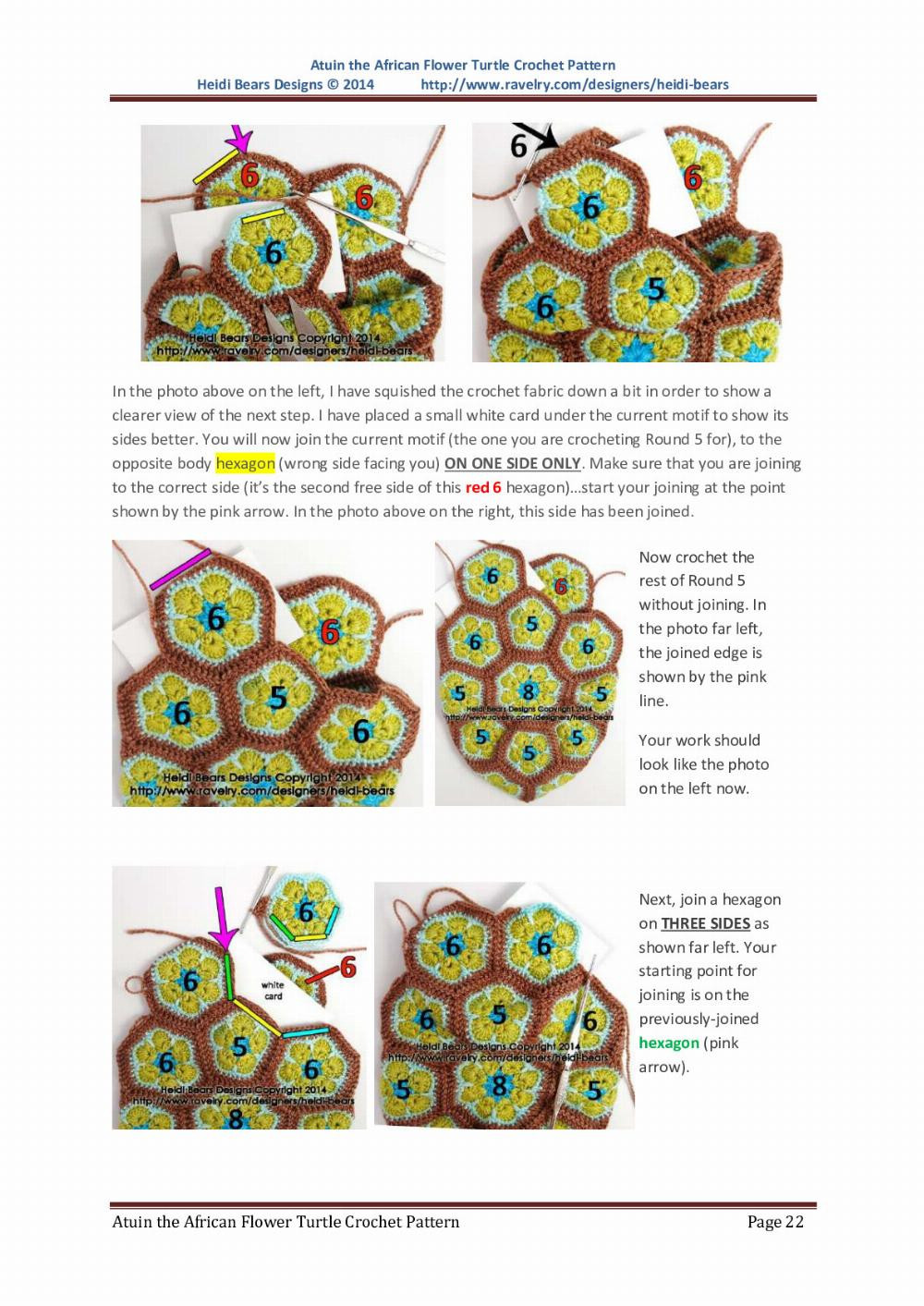 Atuin the African Flower Turtle Crochet Pattern