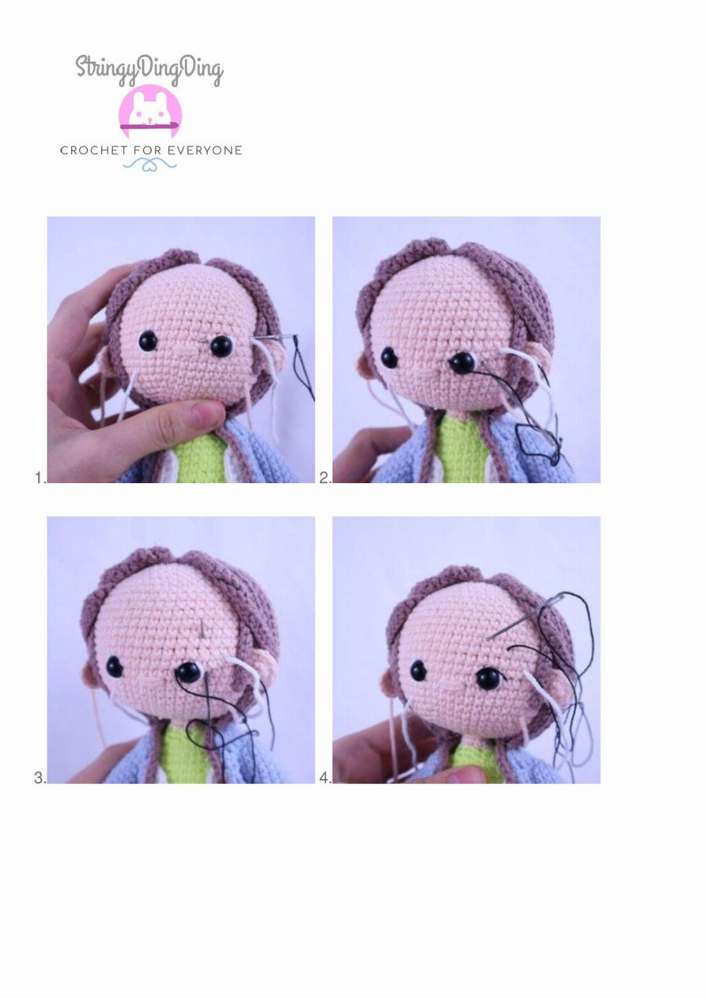 Bach Musical Composer Amigurumi Doll – Free Crochet Pattern