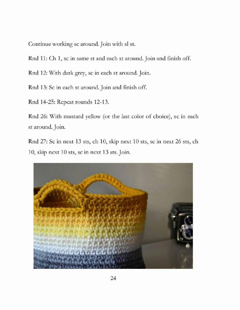 Basket Crochet pattern