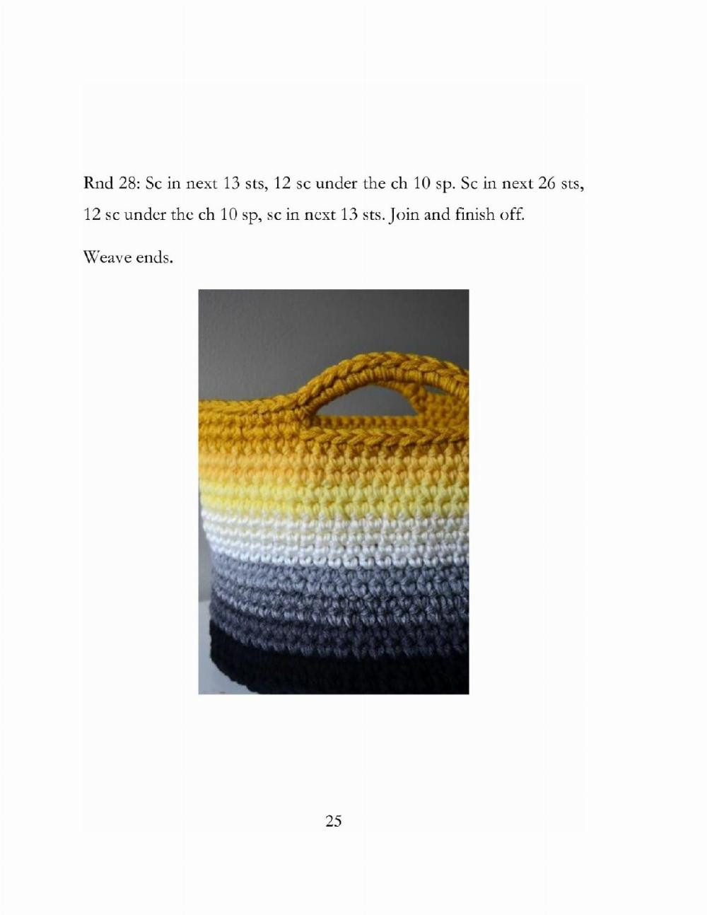 Basket Crochet pattern