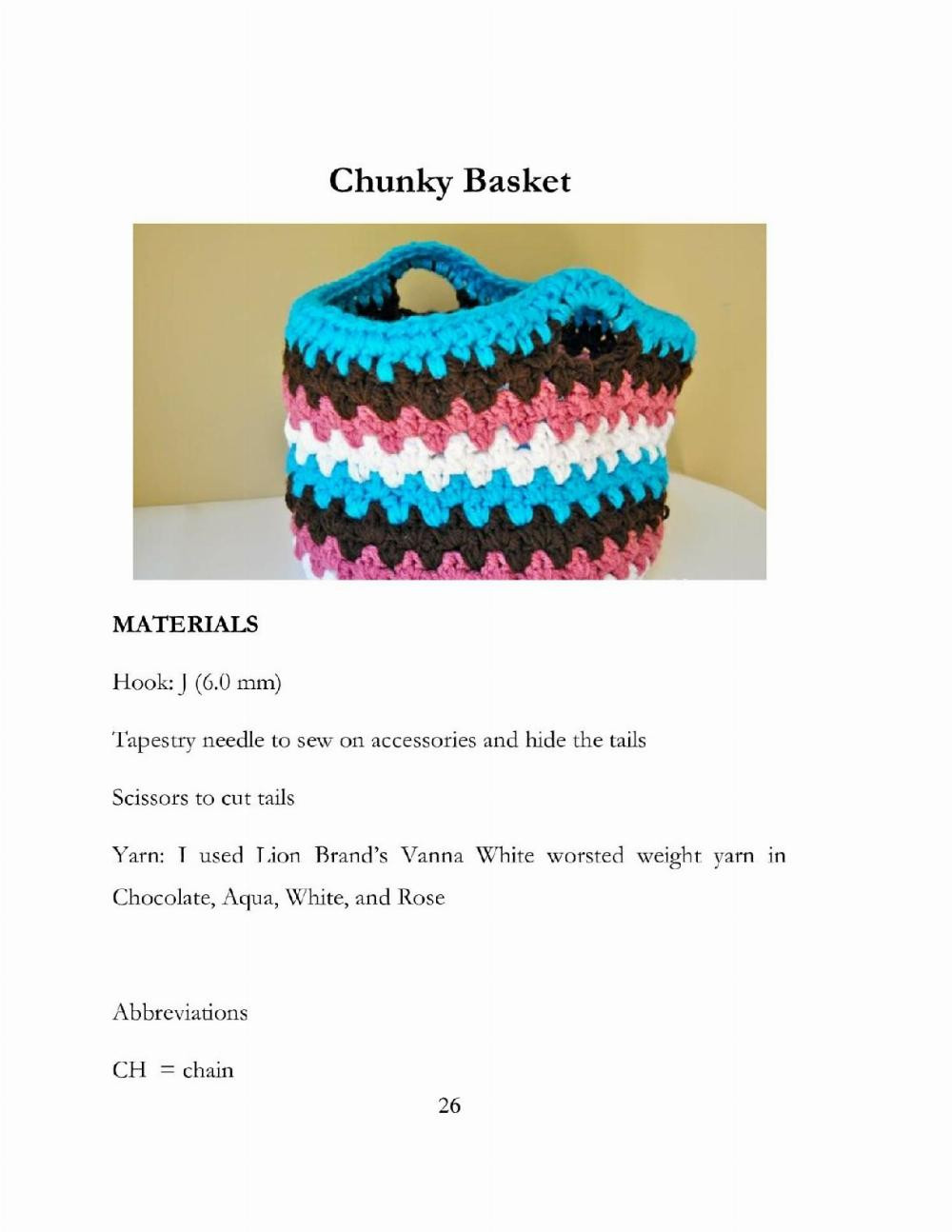 Basket Crochet pattern