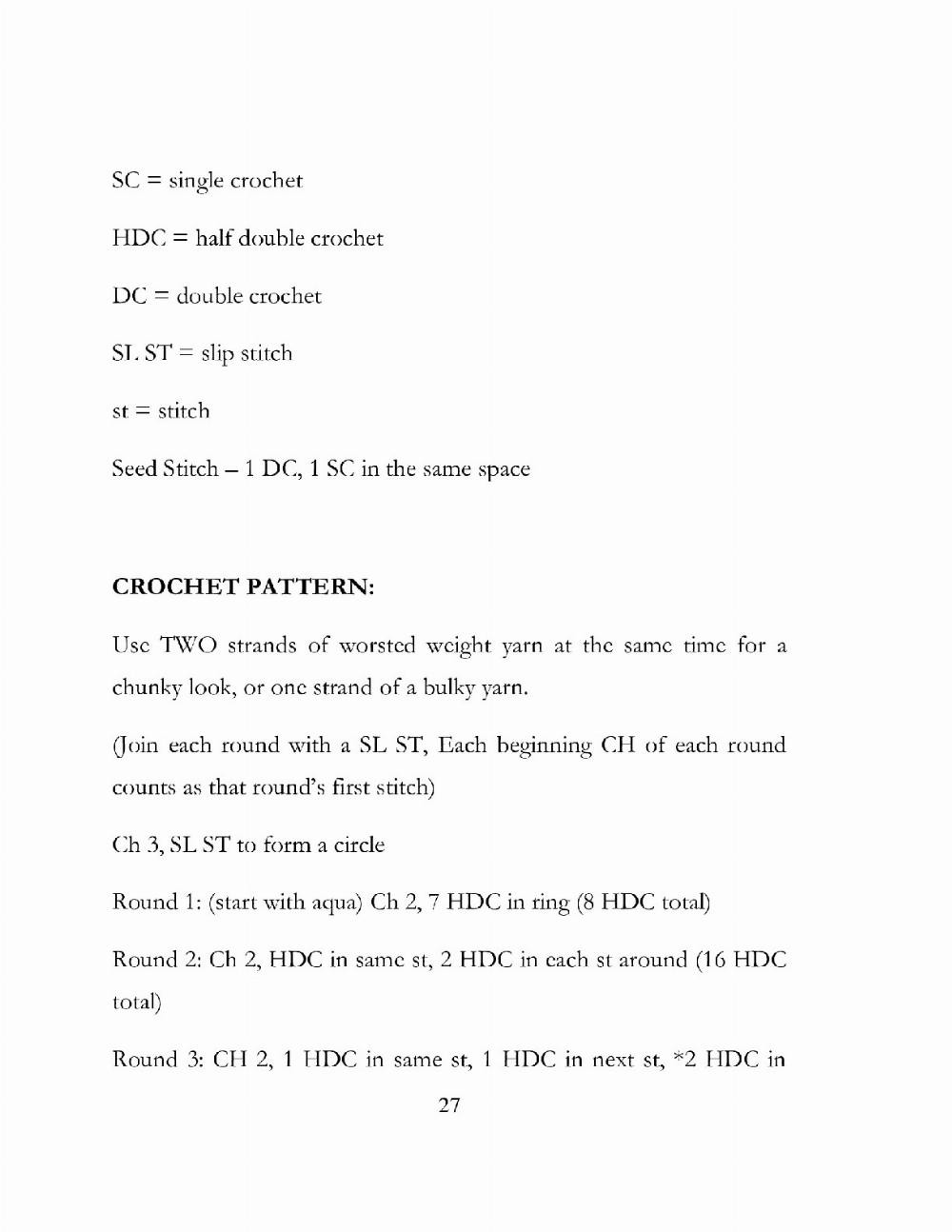 Basket Crochet pattern