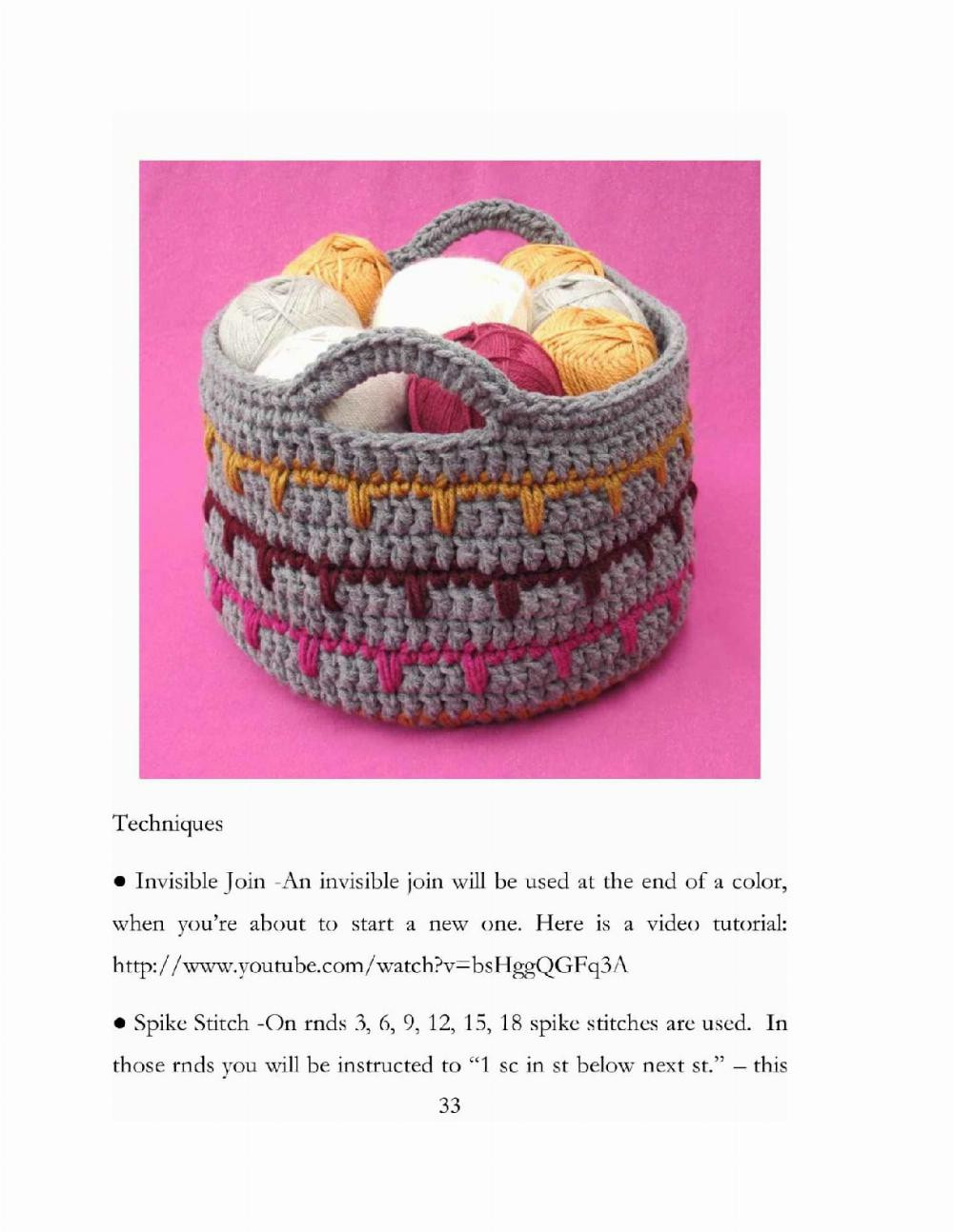 Basket Crochet pattern