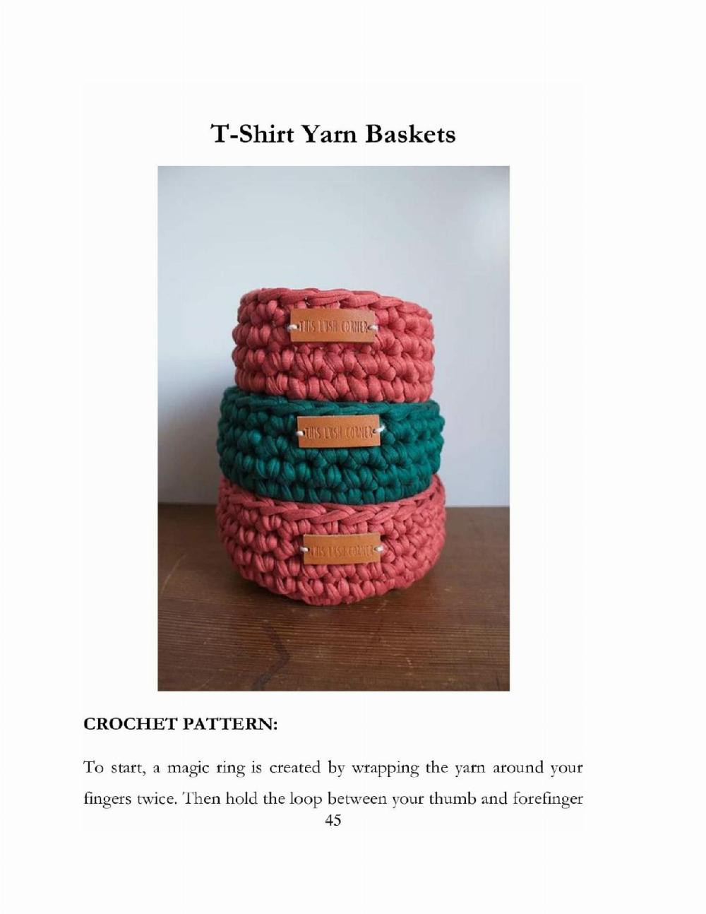 Basket Crochet pattern