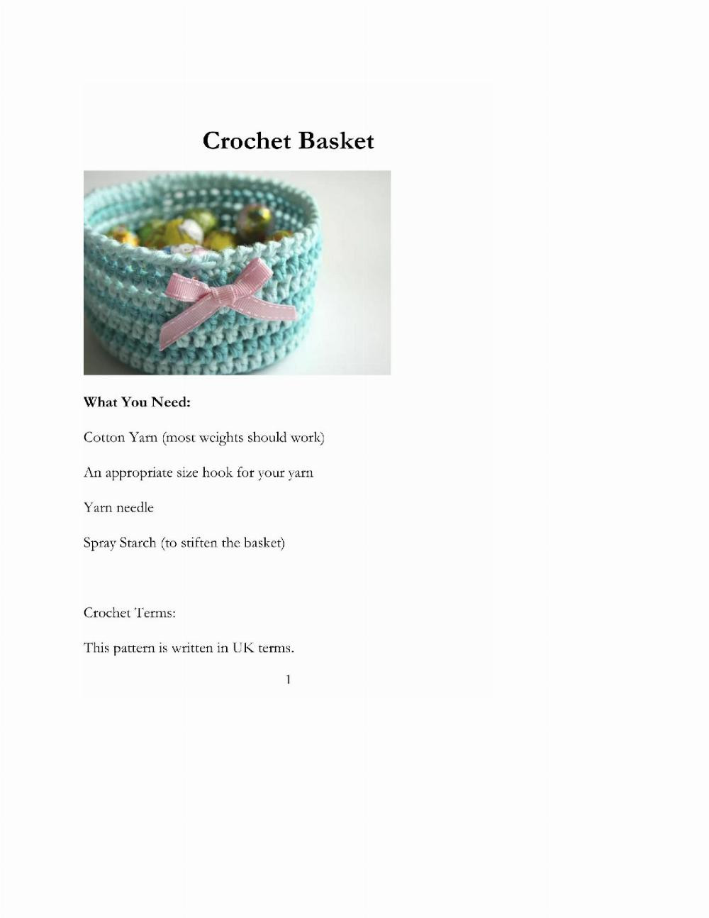 Basket Crochet Patterns Knitting Simple and Unique Baskets for Your Home