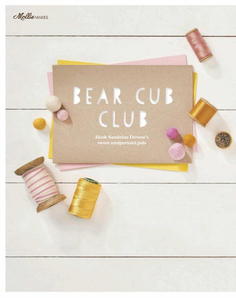 bear cub club crochet pattern