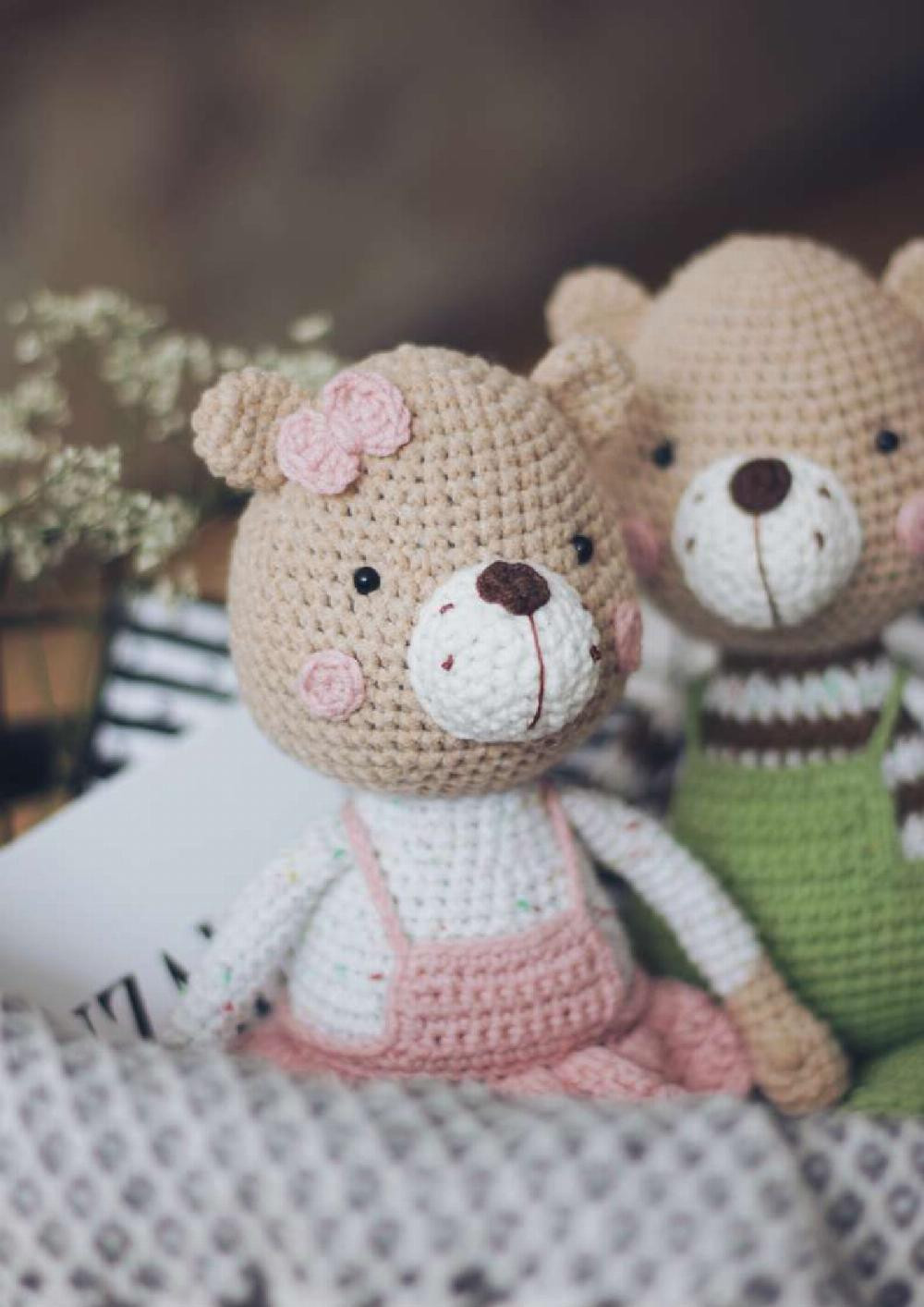 bear family (mini) crochet pattern