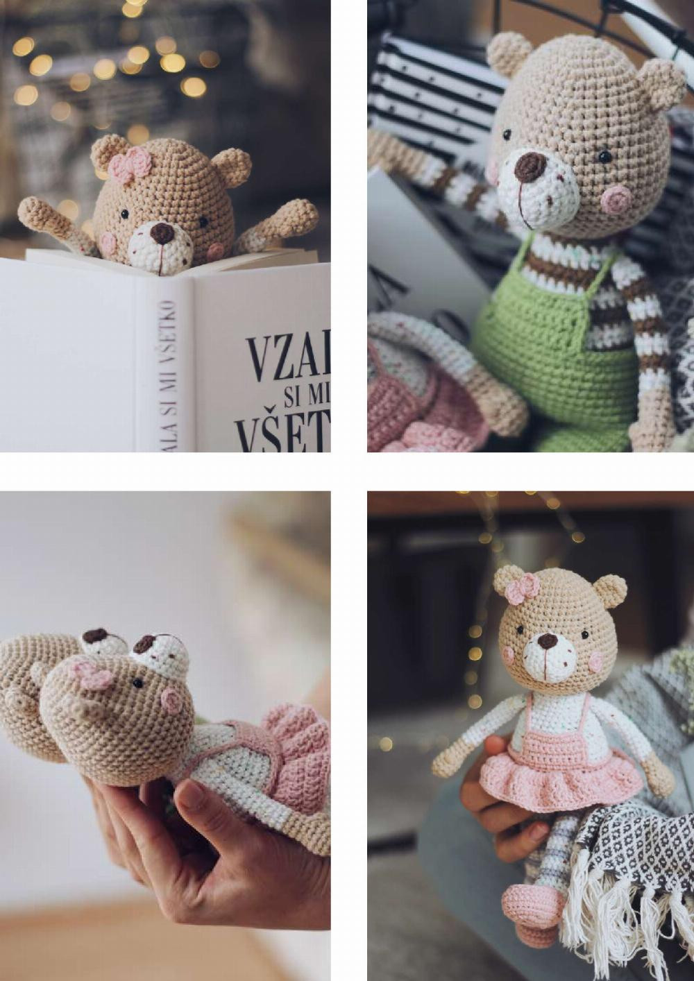 bear family (mini) crochet pattern